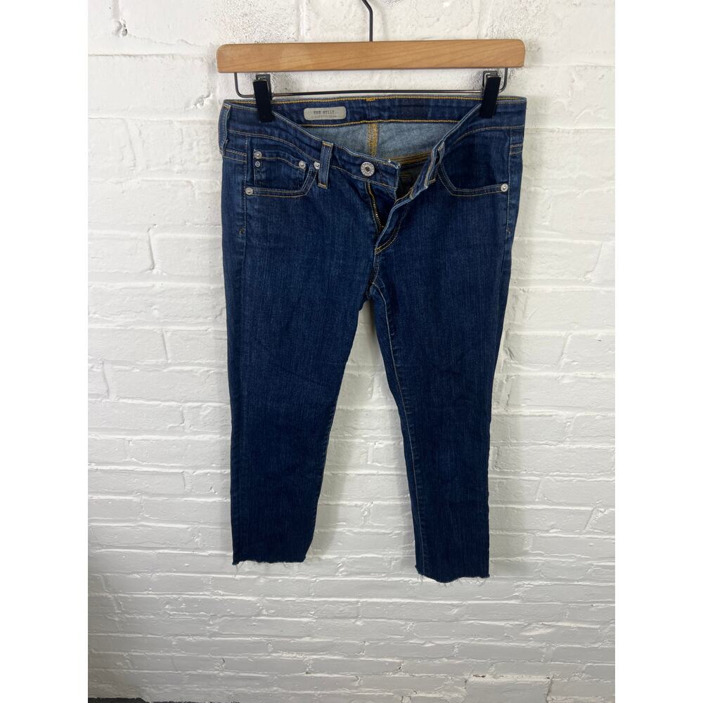 Adriano Goldschmied Women's The Stilt Cigarette Jeans Dark Jeans Blue Size 26